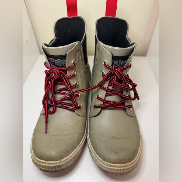 Pajar LoLita Canada Rainboot size 6 lace up short Gray waterproof rainboots - Picture 4 of 7